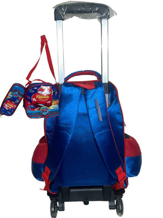 3D TROLLEY 3SET OFDISNEY CARS THEME BACKBAG