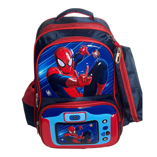 2-5GRADE BOY 17INCHES 3D SPIDER MAN THEMED SCHOOL BAG BUDDLES
