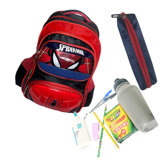 WATER PROTECTED 3D SPIDERMAN BACKPACK BUDDLE FOR 1-5GRADES