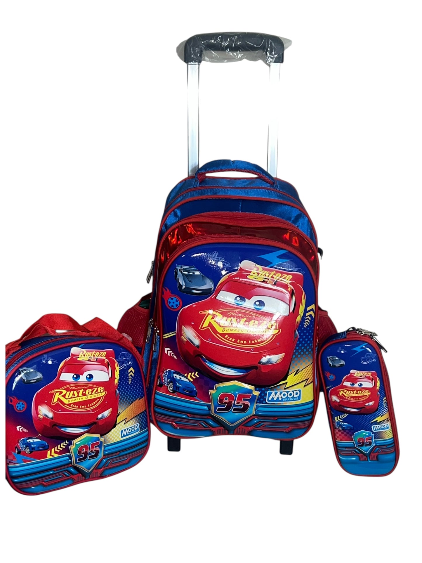 3D TROLLEY 3SET OFDISNEY CARS THEME BACKBAG